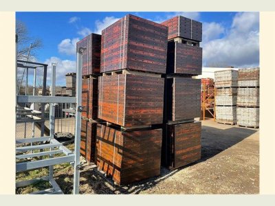 60 m² Paschal Raster H 125 cm, Schalhaut neu