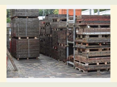 60 m² Paschal Raster H 125 cm, Schalhaut neu