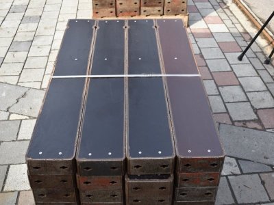 45 m² Paschal Raster H 125 cm, Schalhaut neu
