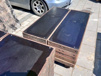 314 m² Paschal Rasterschalung H 150 cm, Schalhaut neu
