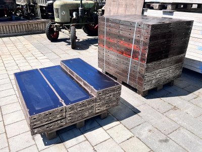 314 m² Paschal Rasterschalung H 150 cm, Schalhaut neu