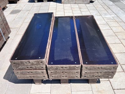 314 m² Paschal Rasterschalung H 150 cm, Schalhaut neu