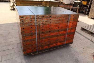 175 m² Paschal Rasterschalung H 150 cm, Schalhaut gemischt
