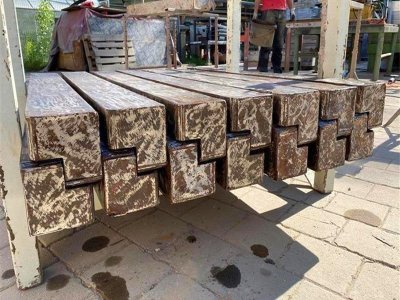 63 m² Paschal Raster H 125 cm, Schalhaut neu