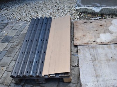 66 m² Paschal Raster H 125 cm, Schalhaut neu