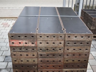 70 m² Paschal Raster H 125 cm, Schalhaut neu