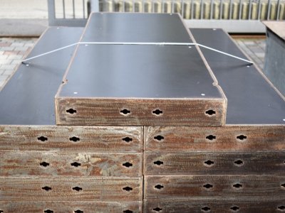 70 m² Paschal Raster H 125 cm, Schalhaut neu