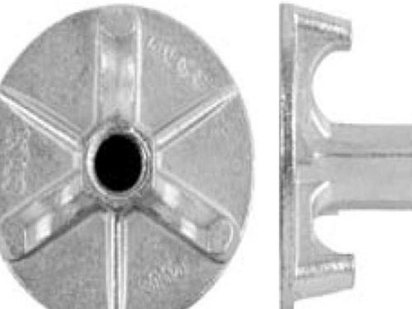 Tellermutter Ø 70 mm, Gewinde 15 mm, verzinkt, Neuware